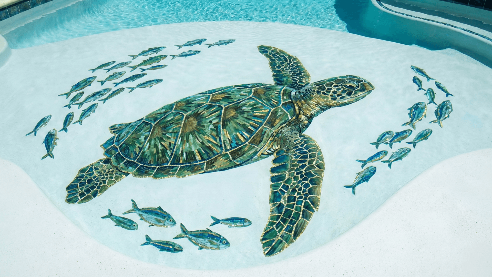 Pool Mosaic Background